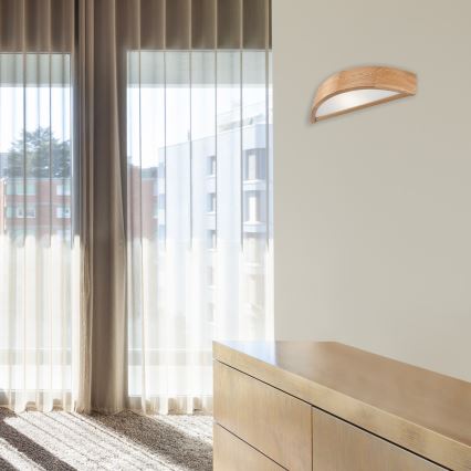 Brilagi - LED RGBW dimmerabile applique da parete CARVALHO 1xE27/9W/230V 2700-6500K Wi-Fi rovere