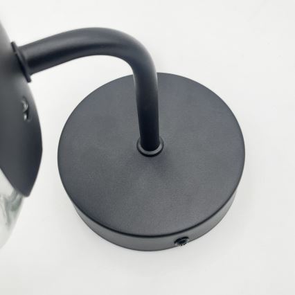 Brilagi - Applique MALIVA 1xE14/15W/230V nera/trasparente