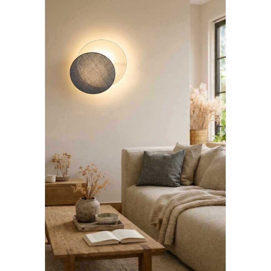 Brilagi - Applique murale CIRCLES 1xE27/60W/230V Ø 45 cm crème/gris