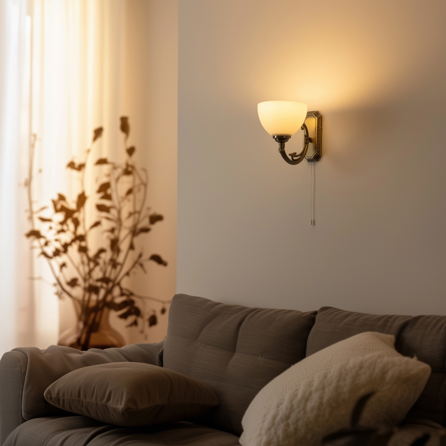 Brilagi - Applique murale CLASSIC 1xE27/60W/230V laiton