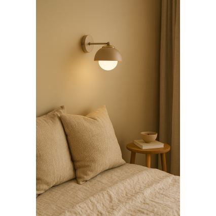 Brilagi - Applique murale COSMO 1xE27/60W/230V beige/doré