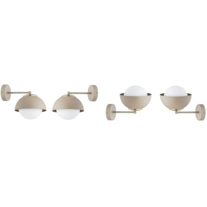 Brilagi - Applique murale COSMO 1xE27/60W/230V beige/doré