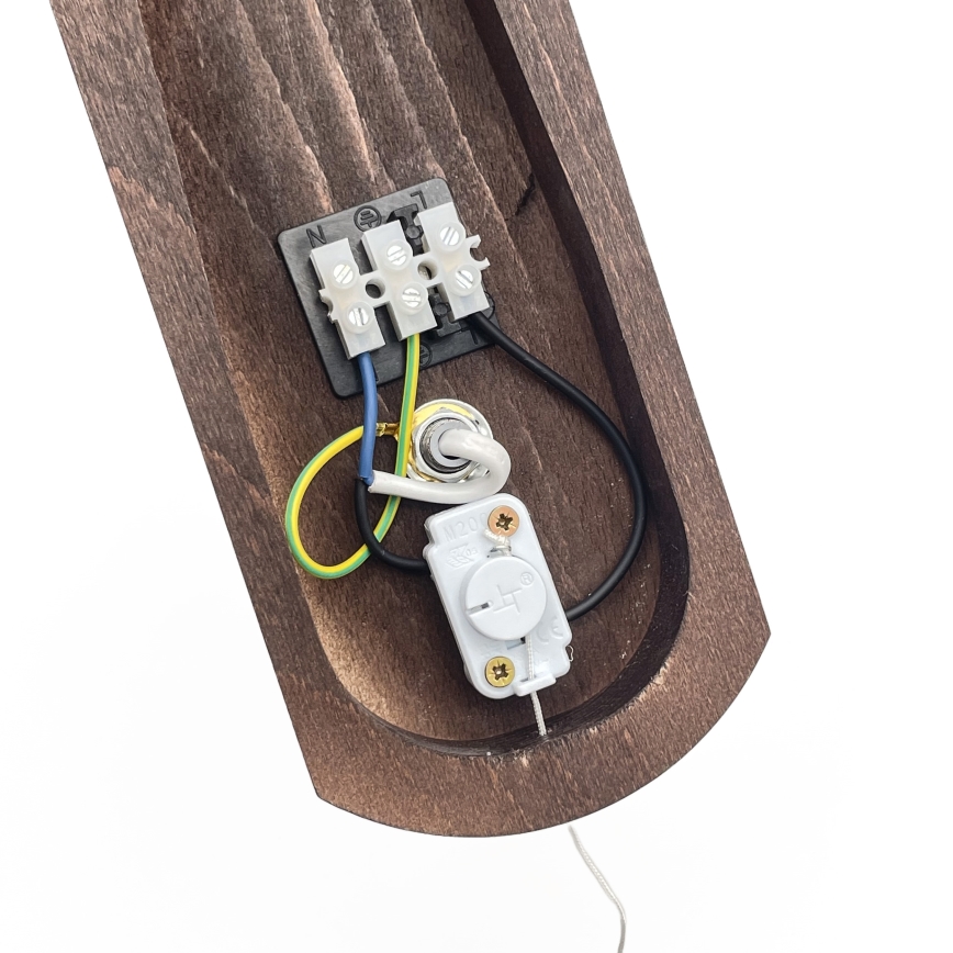 Brilagi - Applique murale COTTAGE 1xE14/40W/230V hêtre/marron