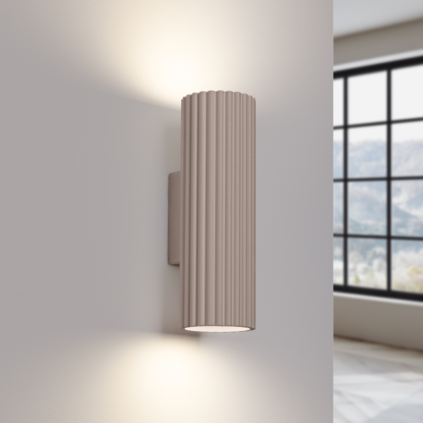 Brilagi - Applique murale CRESTO 2xGU10/10W/230V 20 cm taupe
