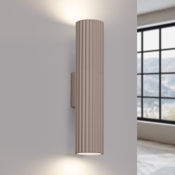 Brilagi - Applique murale CRESTO 2xGU10/10W/230V 30 cm taupe