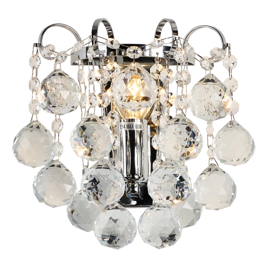 Brilagi - Applique murale CRYSTAL 1xE14/60W/230V chrome brillant