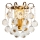 Brilagi - Applique murale CRYSTAL 1xE14/60W/230V laiton