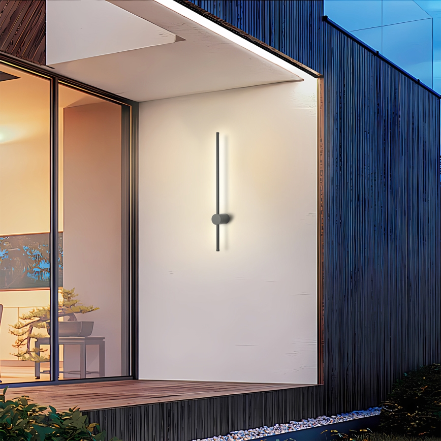 Brilagi - Applique murale extérieure AURA LED/12W/230V 4000K IP54 65 cm anthracite IRC 90