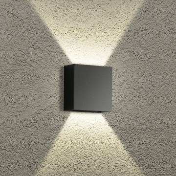 Brilagi - Applique murale d'extérieur DOUBLERAY LED/4W/230V noire IP65