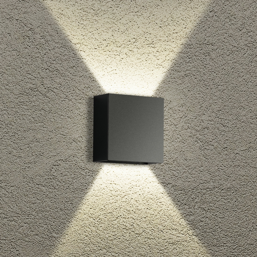 Brilagi - Applique murale d'extérieur DOUBLERAY LED/4W/230V noire IP65