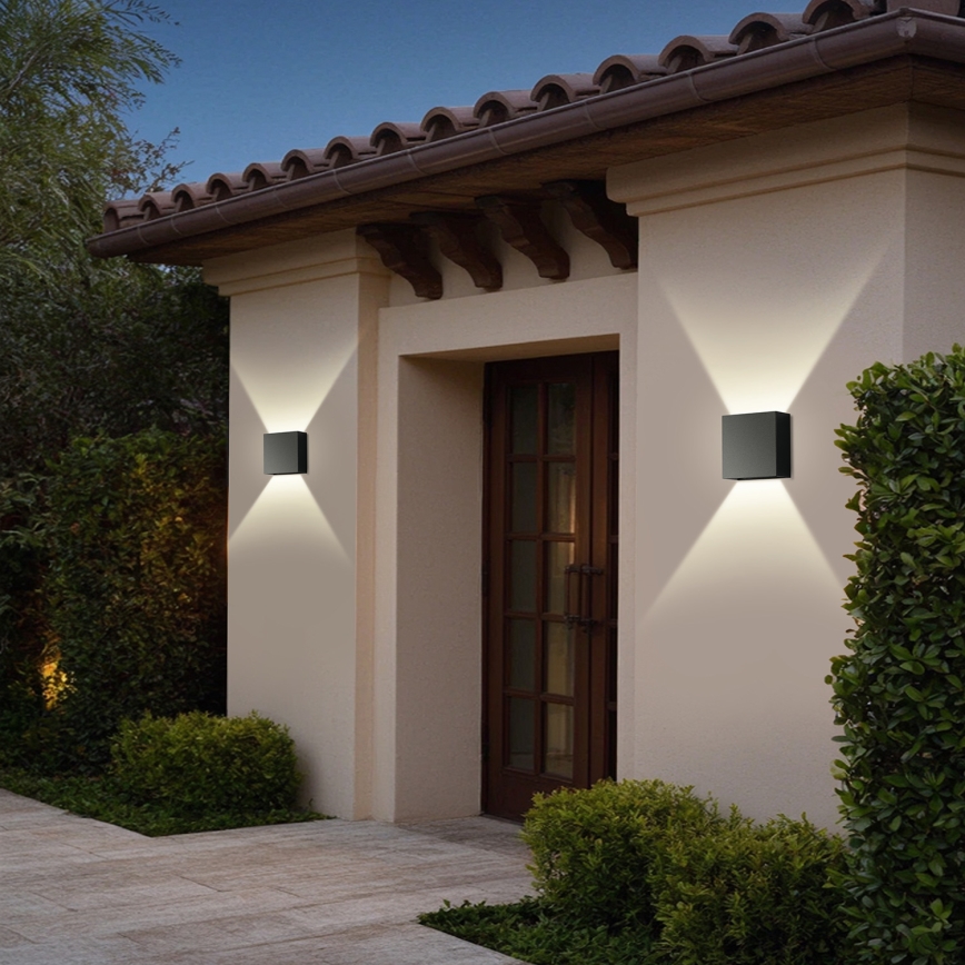 Brilagi - Applique murale d'extérieur DOUBLERAY LED/4W/230V noire IP65