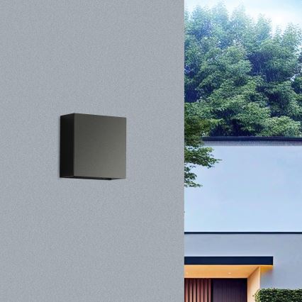 Brilagi - Applique murale d'extérieur DOUBLERAY LED/4W/230V noire IP65