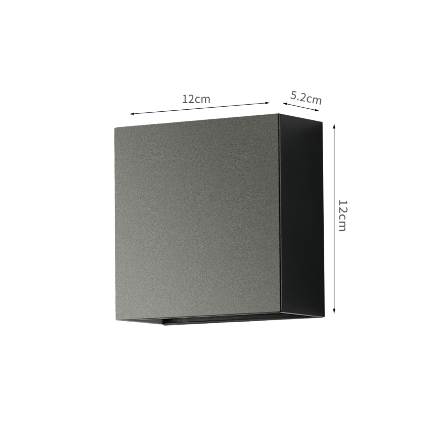 Brilagi - Applique murale d'extérieur DOUBLERAY LED/4W/230V noire IP65