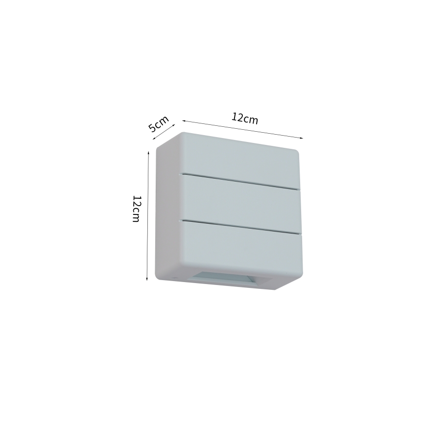 Brilagi - Applique murale d'extérieur DOUBLERAY LINE LED/6W/230V blanche IP54