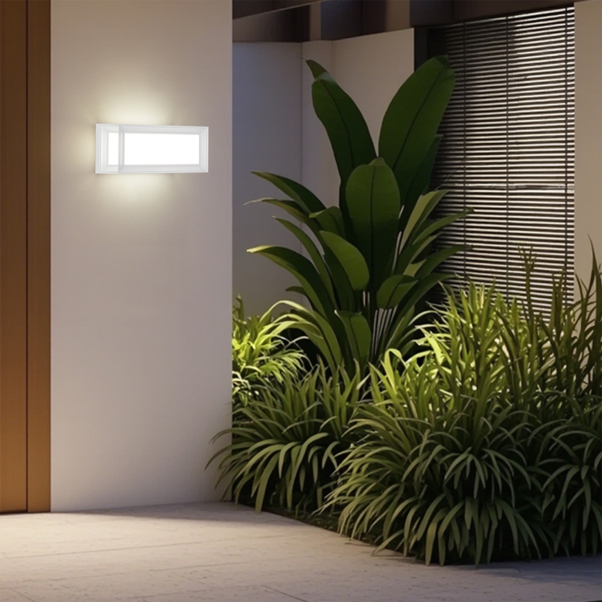 Brilagi - Applique murale d'extérieur LED avec détecteur PARKER LED/12W/230V blanc IP44