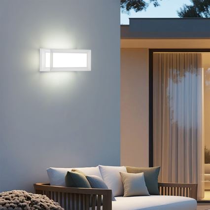 Brilagi - Applique murale d'extérieur LED avec détecteur PARKER LED/12W/230V blanc IP44