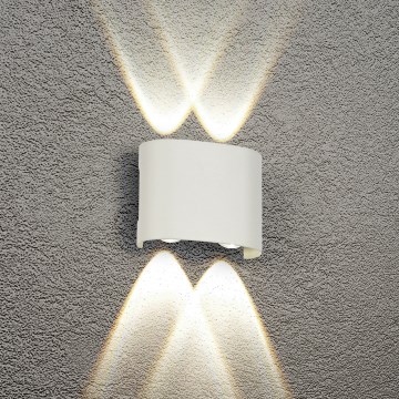 Brilagi - Applique murale d'extérieur LED FLAREBOX LED/4W/230V blanche IP65