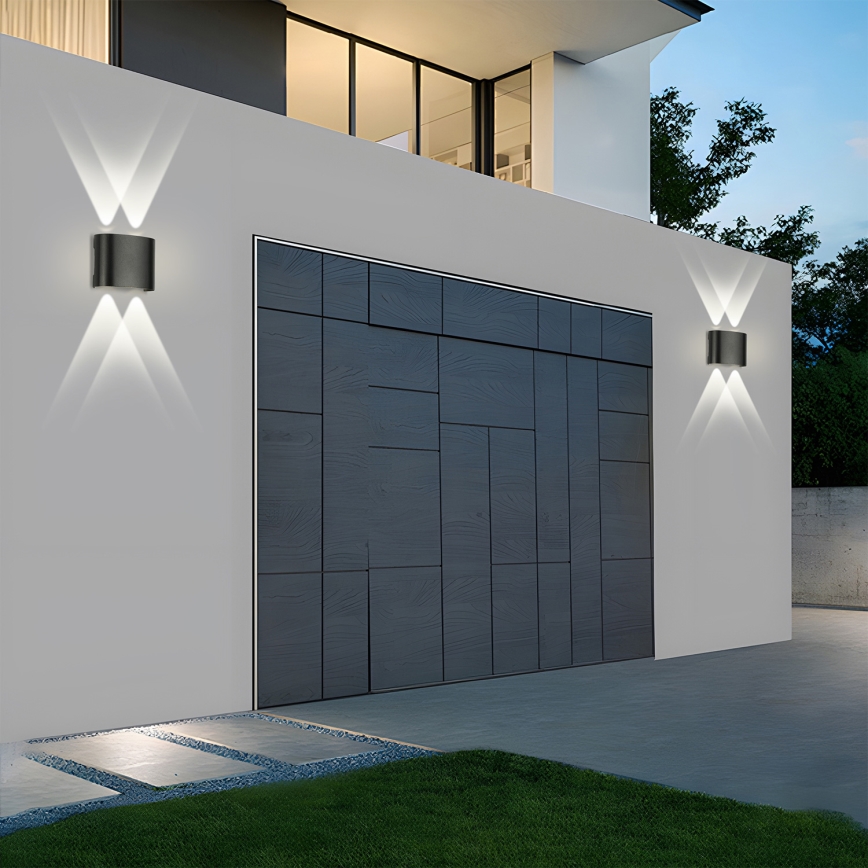 Brilagi - Applique murale d'extérieur LED FLAREBOX LED/4W/230V noire IP65