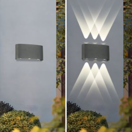 Brilagi - Applique murale d'extérieur LED FLAREBOX LED/6W/230V anthracite IP65