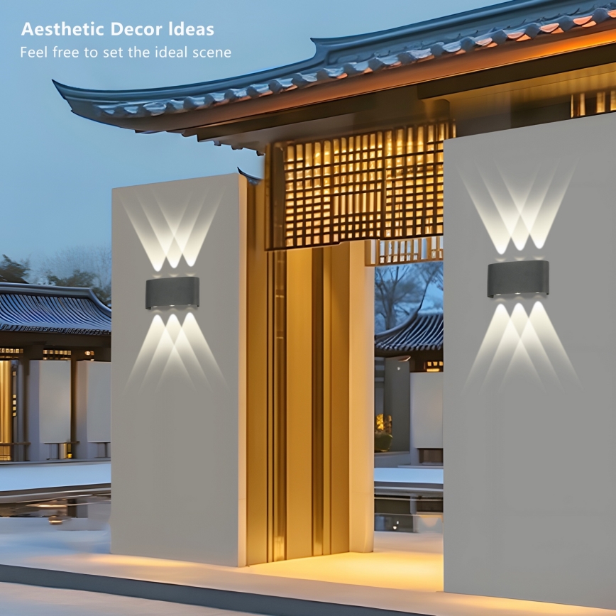 Brilagi - Applique murale d'extérieur LED FLAREBOX LED/6W/230V anthracite IP65