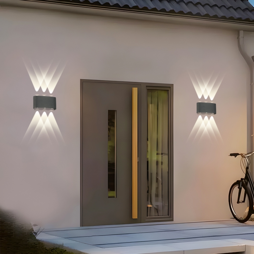 Brilagi - Applique murale d'extérieur LED FLAREBOX LED/6W/230V anthracite IP65