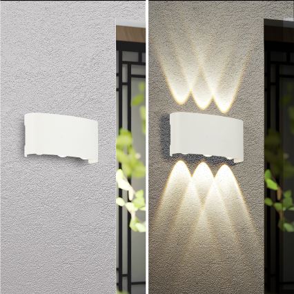Brilagi - Applique murale d'extérieur LED FLAREBOX LED/6W/230V blanche IP65