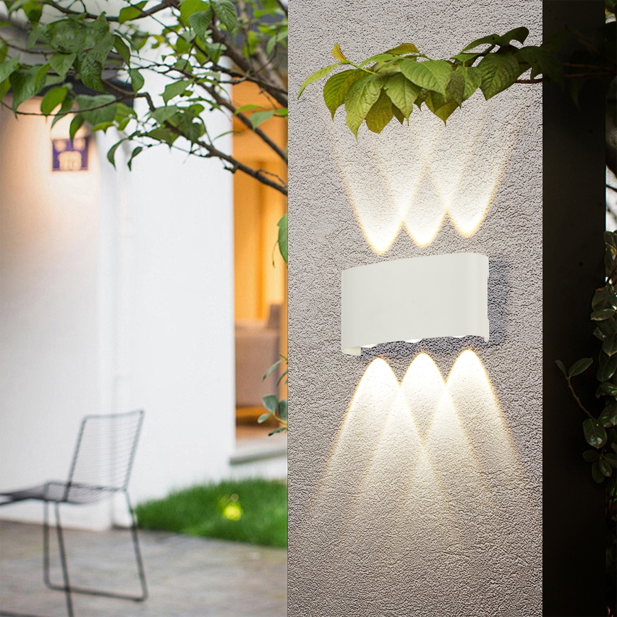 Brilagi - Applique murale d'extérieur LED FLAREBOX LED/6W/230V blanche IP65