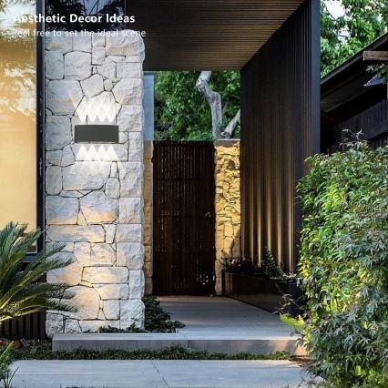 Brilagi - applique murale d'extérieur LED FLAREBOX LED/8W/230V anthracite IP65