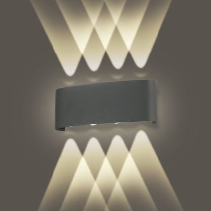 Brilagi - applique murale d'extérieur LED FLAREBOX LED/8W/230V anthracite IP65