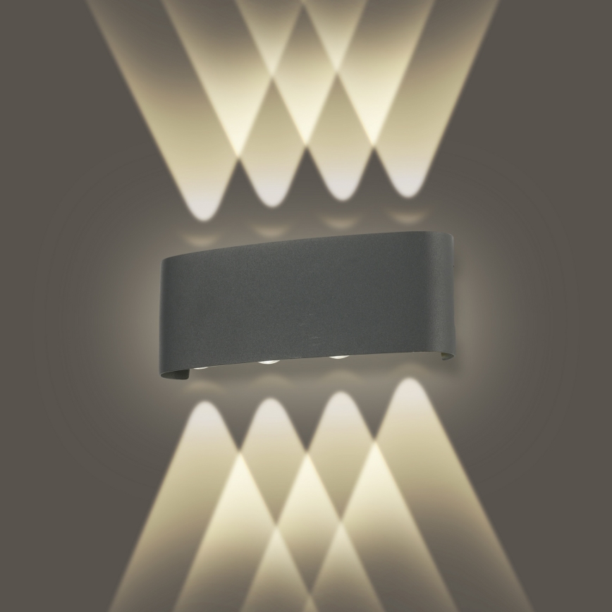 Brilagi - applique murale d'extérieur LED FLAREBOX LED/8W/230V anthracite IP65
