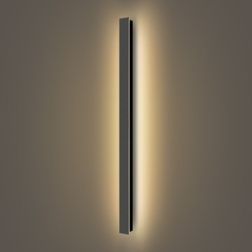 Brilagi - Applique murale d'extérieur LED LINEAR LED/22W/230V 3000K IP65 100 cm noire