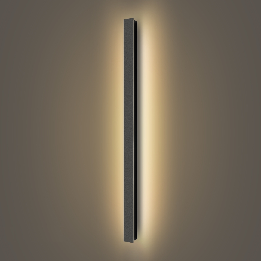 Brilagi - Applique murale d'extérieur LED LINEAR LED/22W/230V 3000K IP65 100 cm noire