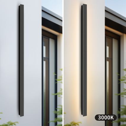 Brilagi - Applique murale LED d'extérieur LINEAR LED/32W/230V 3000K IP65 140 cm noir IRC 90