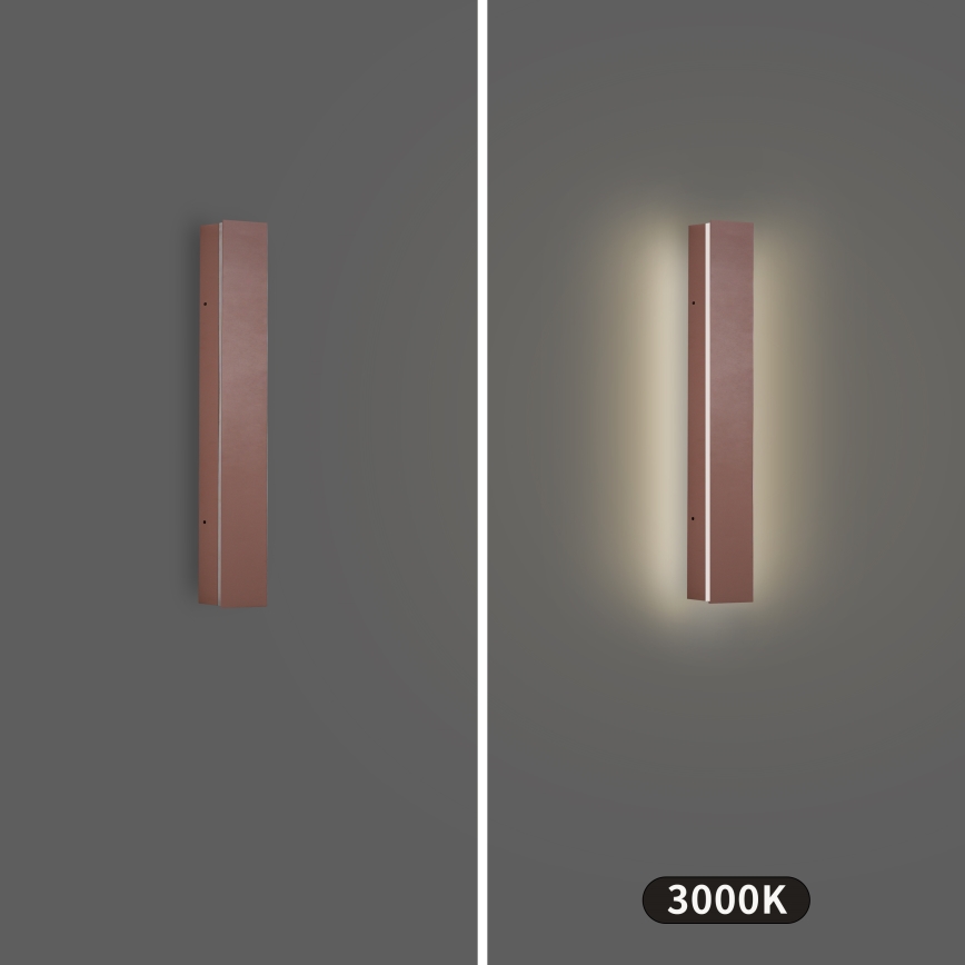 Brilagi - Applique murale d'extérieur LINEAR LED/8W/230V 3000K IP65 30 cm marron IRC 90