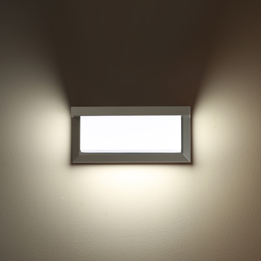 Brilagi - Applique murale d'extérieur LED RGBW dimmable BRICKY 1xE27/15W/230V 2700-6500K IP54 gris
