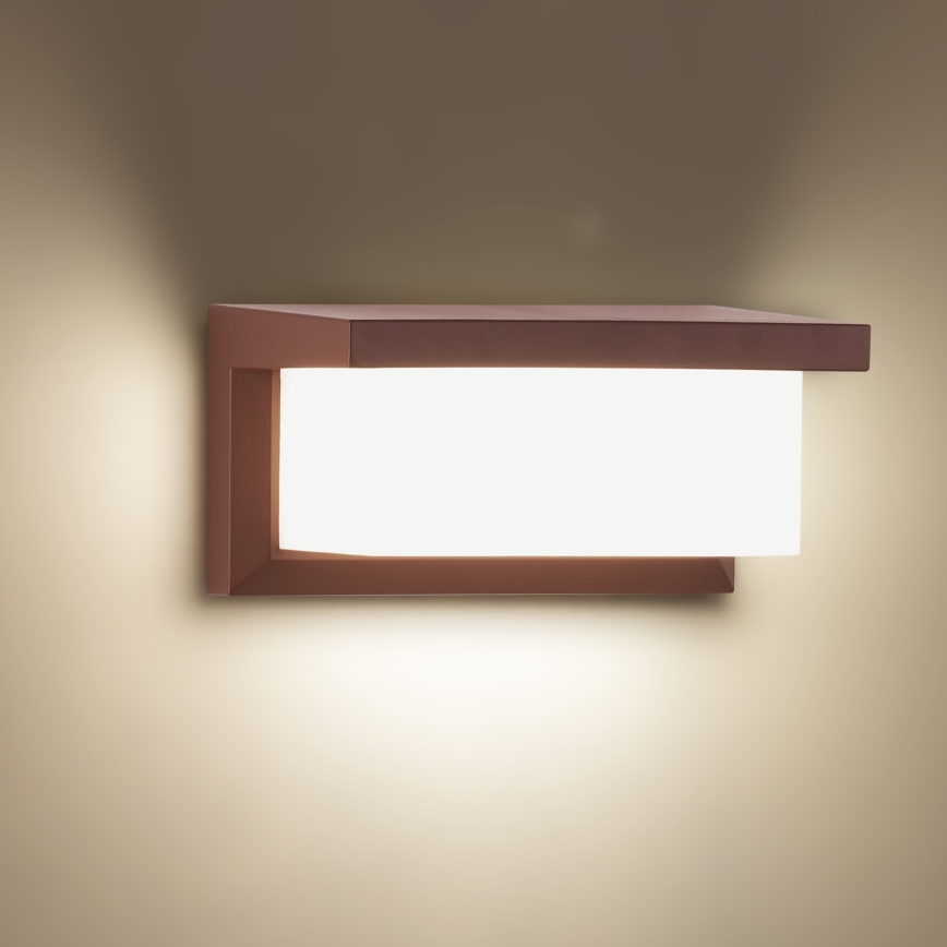 Brilagi - Applique murale d'extérieur LED RGBW dimmable BRICKY 1xE27/15W/230V 2700-6500K IP54 marron