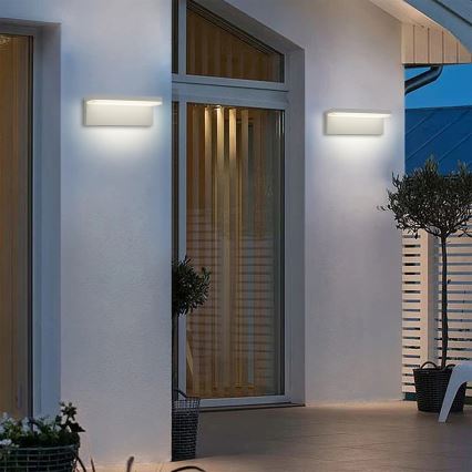 Brilagi - Applique murale d'extérieur LED TESSI LED/10W/230V blanche IP54