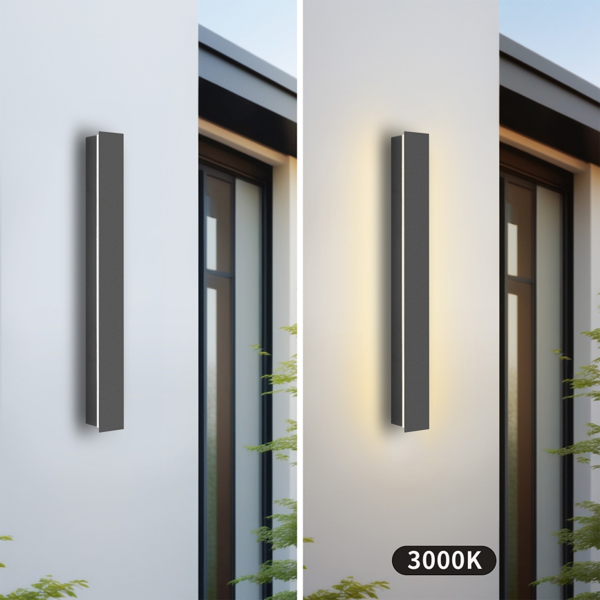 Brilagi - Applique murale extérieure LED LINEAR/12W/230V 3000K IP65 50 cm anthracite