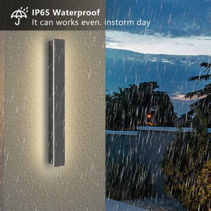Brilagi - Applique murale extérieure LED LINEAR/12W/230V 3000K IP65 50 cm anthracite