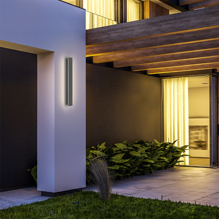 Brilagi - Applique murale extérieure LED LINEAR/12W/230V 3000K IP65 50 cm anthracite