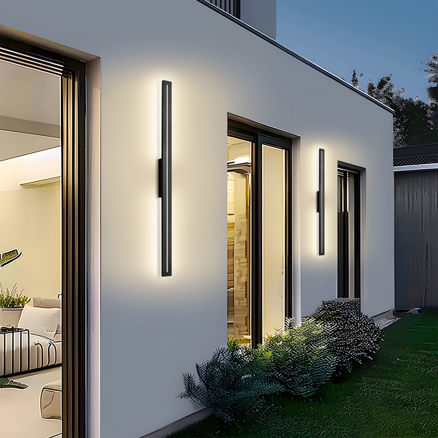 Brilagi - Applique murale LED d'extérieur LINEO LED/24W/230V 3000K IP65 100 cm noir IRC 90