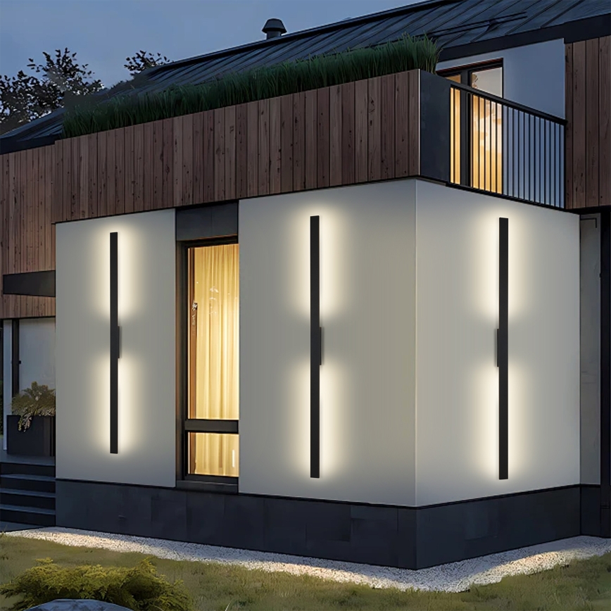 Brilagi - Applique murale d'extérieur LED LUNA LED/30W/230V 4000K IP65 150 cm noir IRC 90