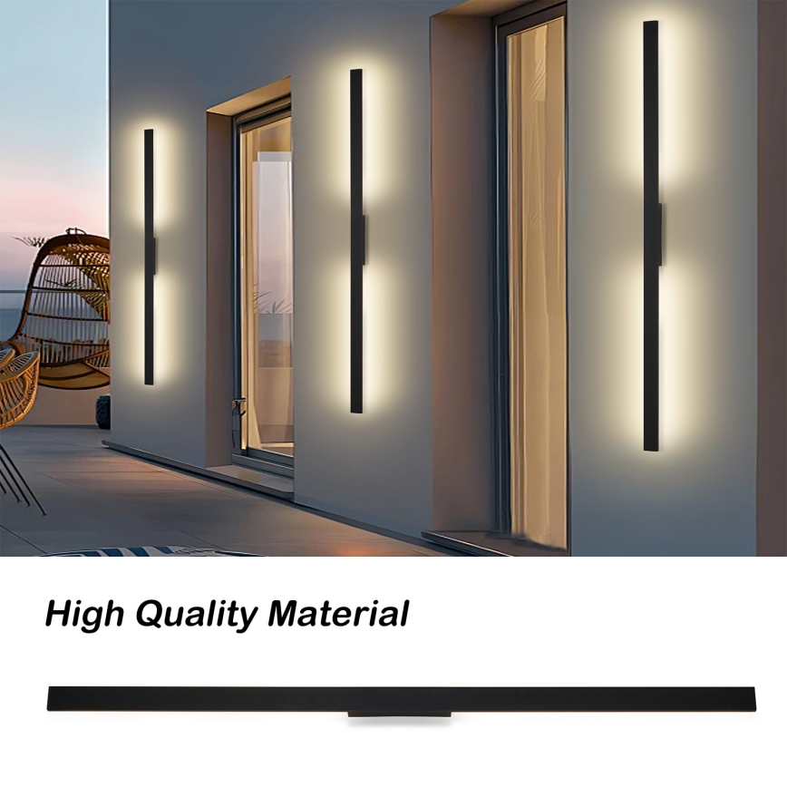 Brilagi - Applique murale d'extérieur LED LUNA LED/30W/230V 4000K IP65 150 cm noir IRC 90