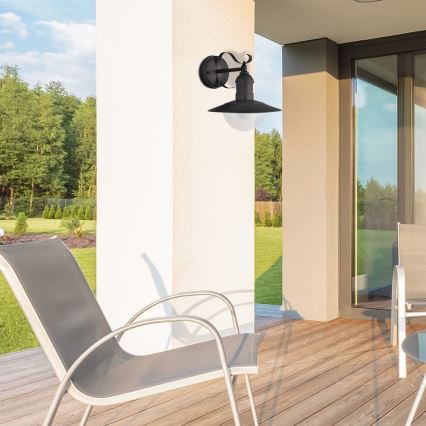 Brilagi - Applique murale d'extérieur MOLDE 1xE27/60W/230V IP44 noire