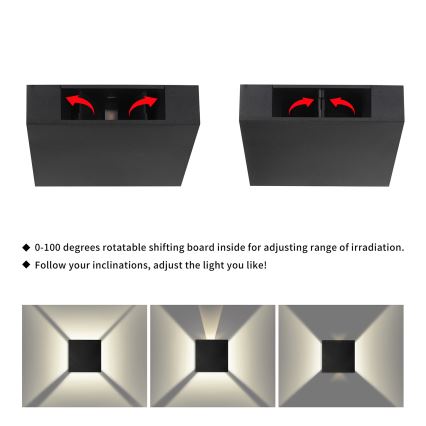Brilagi - Applique murale d'extérieur QUADRAY LED/4W/230V noire IP65