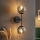 Brilagi - Applique murale DIOR 2xE27/60W/230V noir/gris fumé