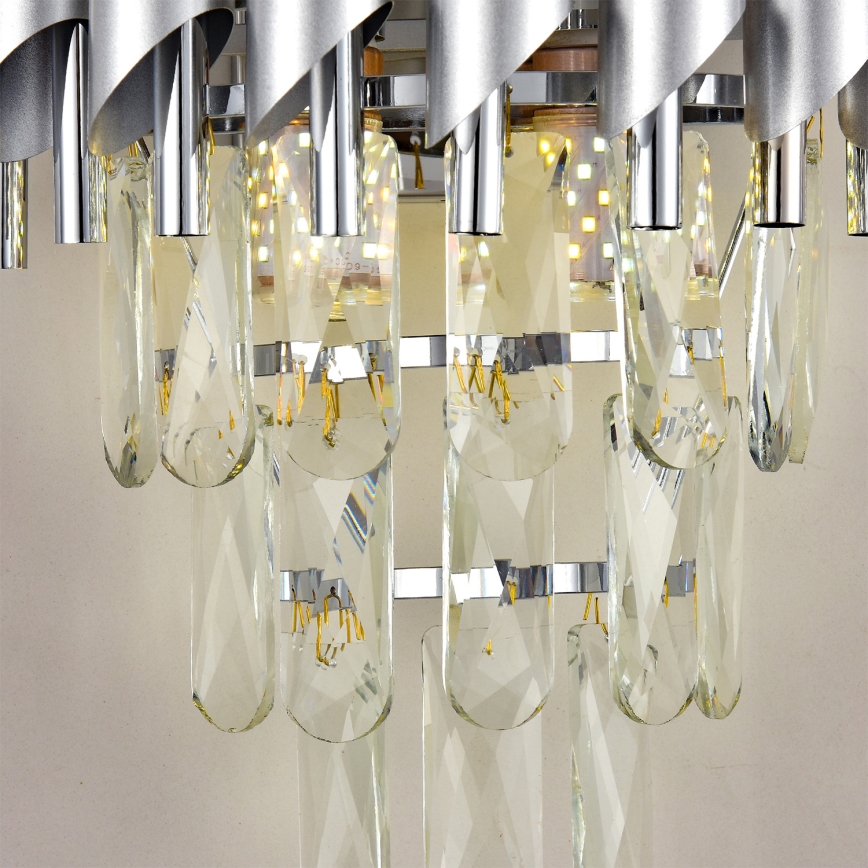 Brilagi - Applique murale ECLIPSE 2xE14/10W/230V argentée