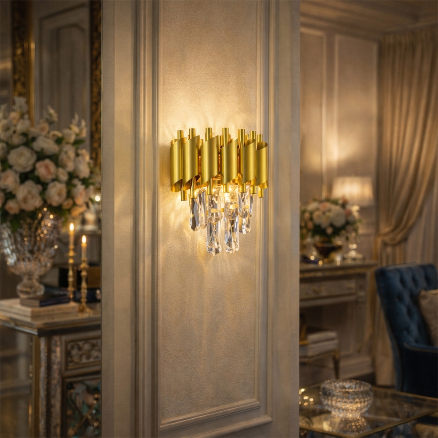 Brilagi - Applique murale ECLIPSE 2xE14/10W/230V dorée