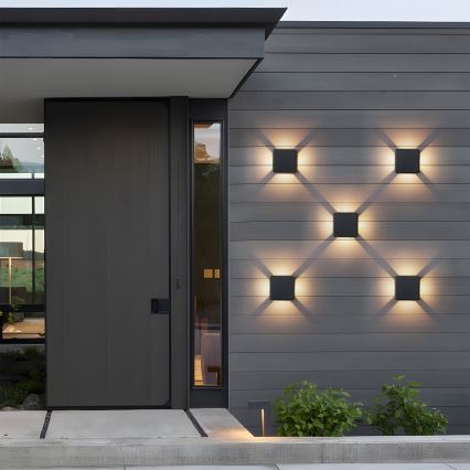 Brilagi - Applique murale extérieure à LED QUADRAY LED/6W/230V noire IP54