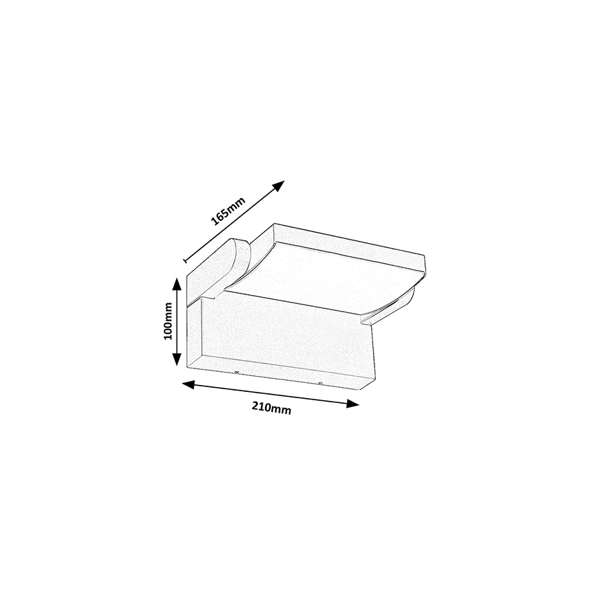 Brilagi - Applique murale extérieure ANKLE LED/18W/230V 4000K IP65 anthracite